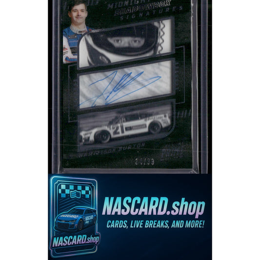 2023 Prime Harrison Burton Midnight Shadowbox Signatures #/99 - NASCARD.shop