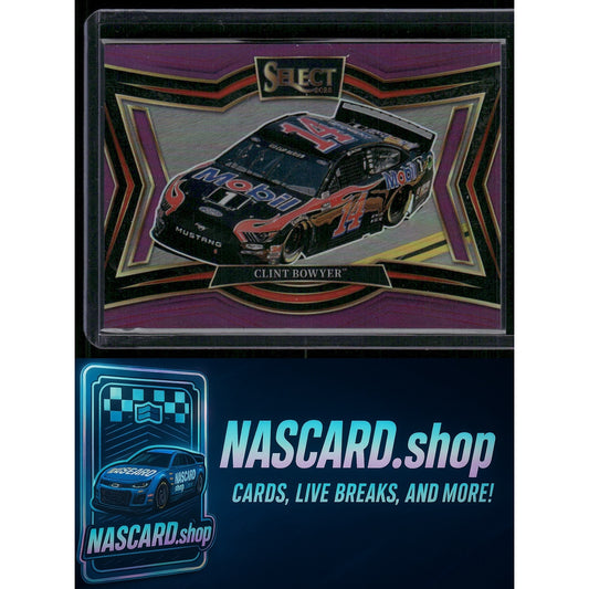 2025 Panini Select Pit Road #184 Clint Bowyer Purple Prizms #/85 - NASCARD.shop