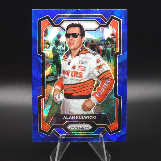 2024 Panini Prizm Racing Blue Cracked Ice #92 Alan Kulwicki