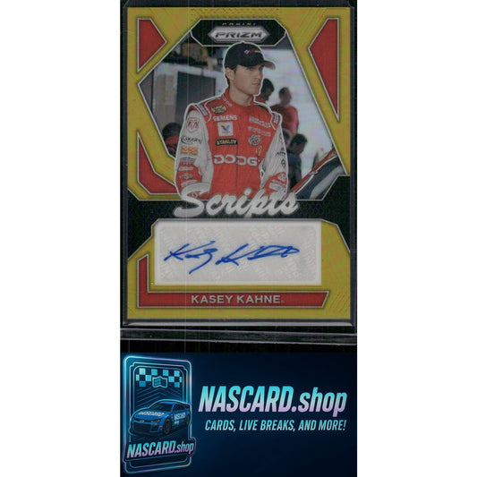 2024 Panini Prizm #S-KKE Kasey Kahne Scripts Gold #/10