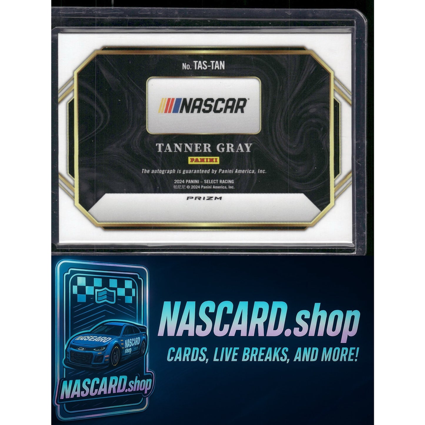 2024 Panini Select #TAS-TAN Tanner Gray Trackside Action Signatures - NASCARD.shop