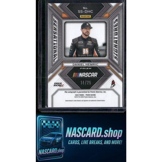 2024 Panini Prizm #SS-DHC Daniel Hemric Sensational Signatures Mojo