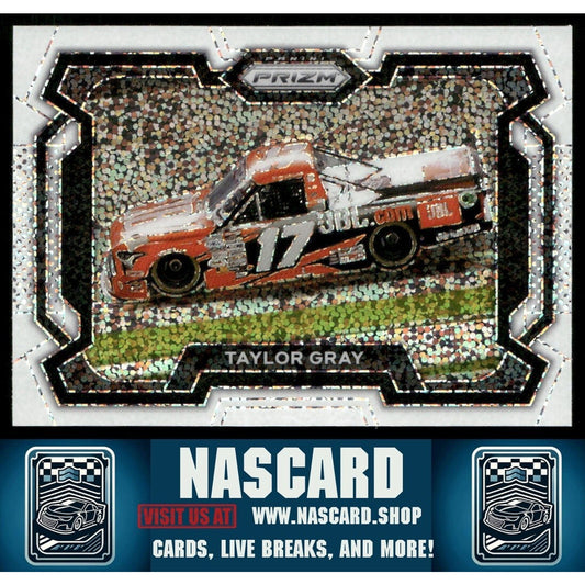 2024 Panini Prizm - Base Rides Taylor Gray #80 White Sparkle Prizm