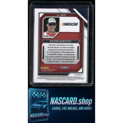 2023 Panini Prizm #NP5 Kevin Harvick National Pride White Sparkle Prizm