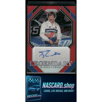 2024 Panini Prizm #LS-TLT Terry Labonte Legendary Signatures Red #/99