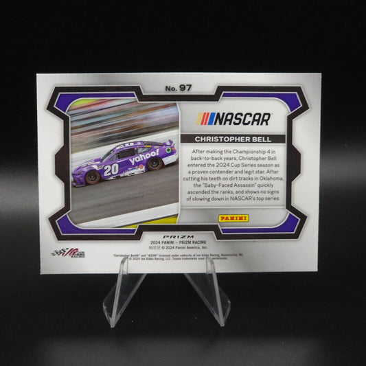 2024 Panini Prizm Racing Rides Green Prizm #97 Christopher Bell