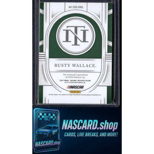 2024 National Treasures Rusty Wallace Championship Glory Auto Holo Silver /25 - NASCARD.shop