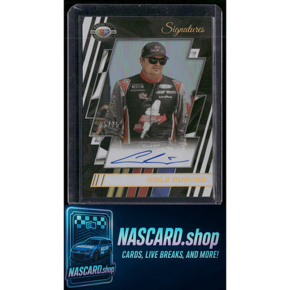 2023 National Treasures Cole Custer NASCAR 75th Anniversary Signatures Holo #/75