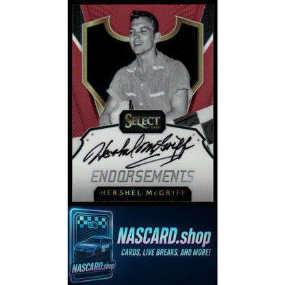 2017 Panini Select #E-HM Hershel McGriff Endorsements Red Prizms #/25