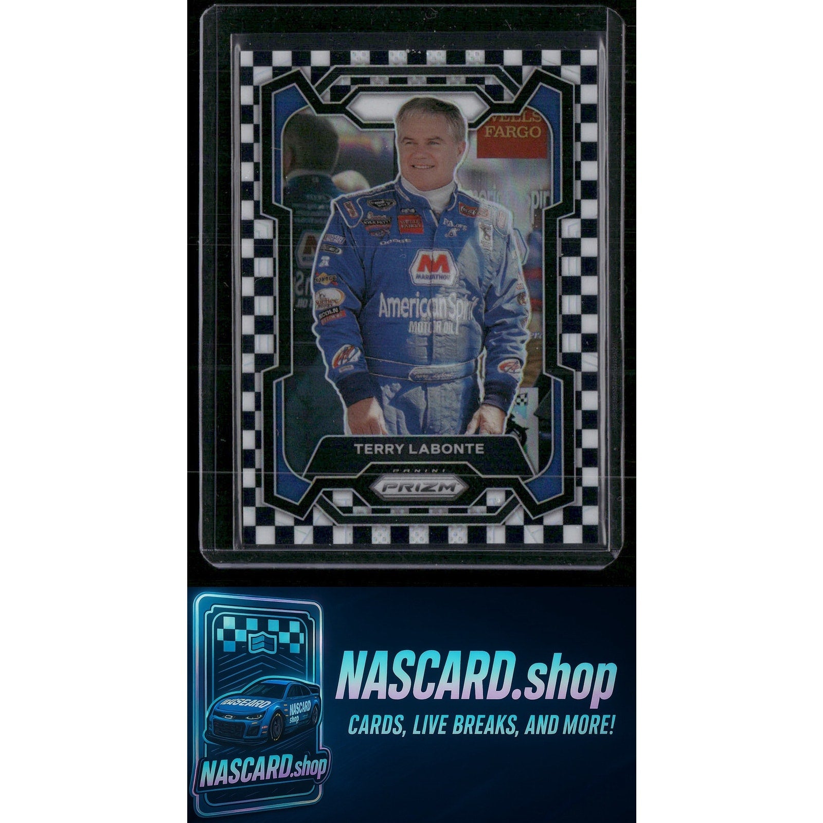 2024 Panini Prizm #26 Terry Labonte Checkered Flag #/75 - NASCARD.shop