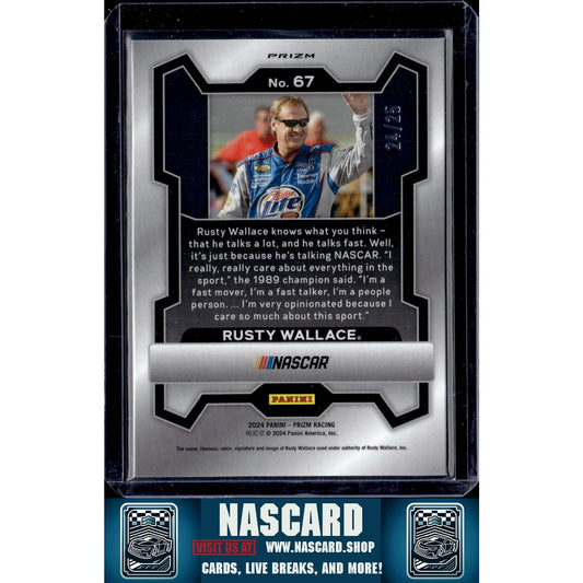2024 Panini Prizm #67 Rusty Wallace Mojo #/25 - NASCARD.shop