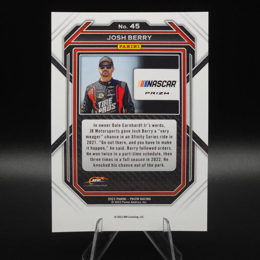 2023 Panini Prizm - Josh Berry #45 White Sparkle Prizm
