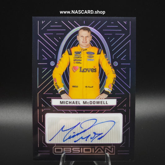 2023 Chronicles Obsidian Signatures Michael McDowell Electric Etch Purple /49