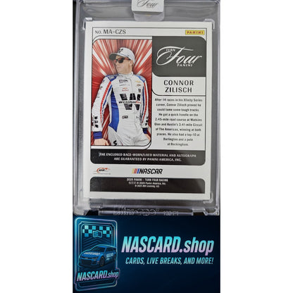 2025 Panini Turn Four #MA-CZS Connor Zilisch Memorabilia Autographs #/99 RC