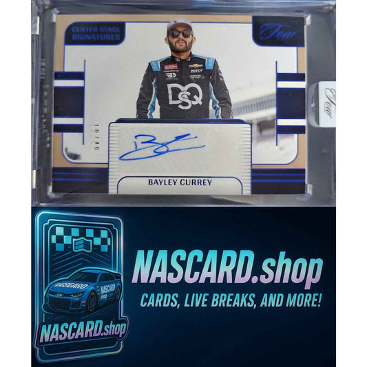 2025 Panini Turn Four #CSS-BCY Bayley Currey Center Stage Signatures Blue #/49