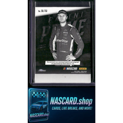 2023 Panini Prime #SIL-TGI Todd Gilliland Midnight Silhouette Signatures #/99 - NASCARD.shop