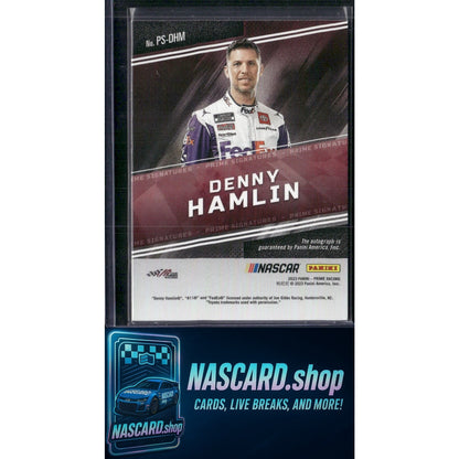 2024 Panini National Treasures #PS-DHA Denny Hamlin 2023 Prime Signatures #/99 - NASCARD.shop
