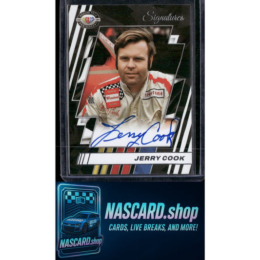 2023 Panini Prime #75-JC Jerry Cook NASCAR 75th Anniversary Signatures