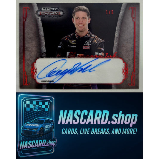 2013 Press Pass Showcase #SSI-DH Denny Hamlin Studio Showcase Ink Red #/5 - NASCARD.shop