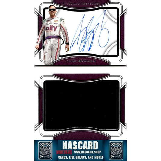 2023 Panini National Treasures Alex Bowman Jumbo Firesuit Signature Booklet #/25