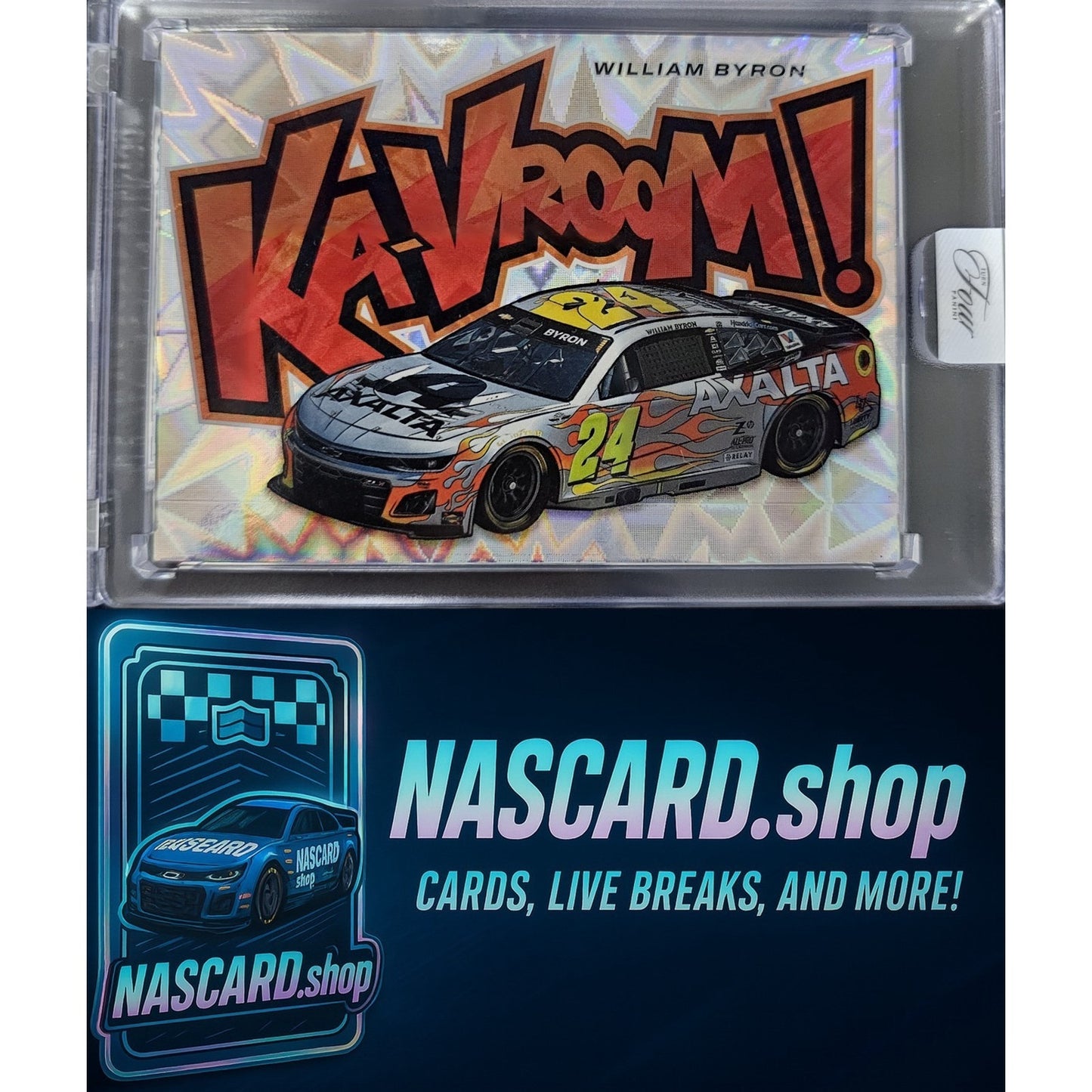 2025 Panini Turn Four Racing #4 Ka-VROOM! William Byron SSP CASE HIT!
