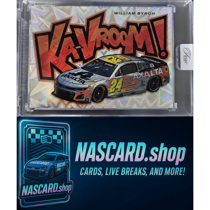 2025 Panini Turn Four Racing #4 Ka-VROOM! William Byron SSP CASE HIT!