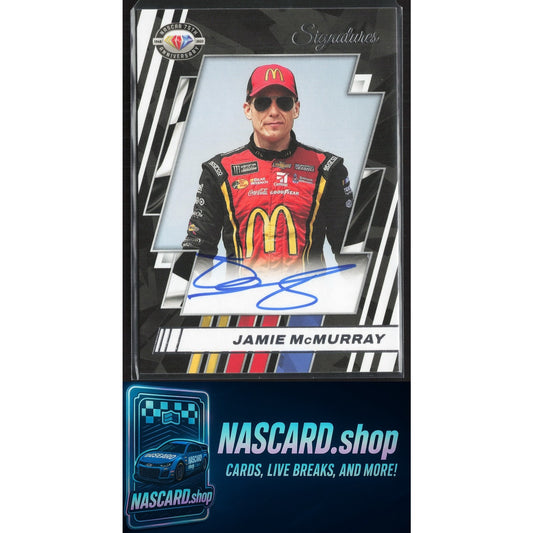 2023 Panini Prizm #75-JM Jamie McMurray NASCAR 75th Anniversary Signatures