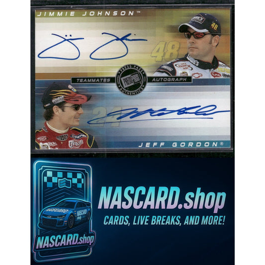 2003 Press Pass Eclipse Jimmie Johnson Jeff Gordon Teammates Autographs /25 - NASCARD.shop