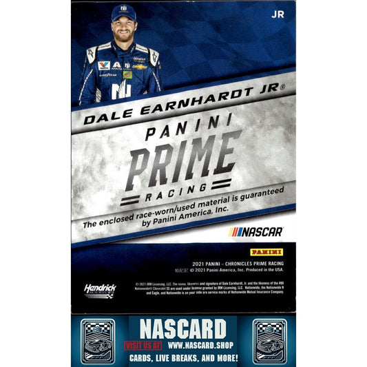 2021 Panini Chronicles Prime Jumbo Car Manufacturer Chevy Dale Earnhardt Jr. 1/1