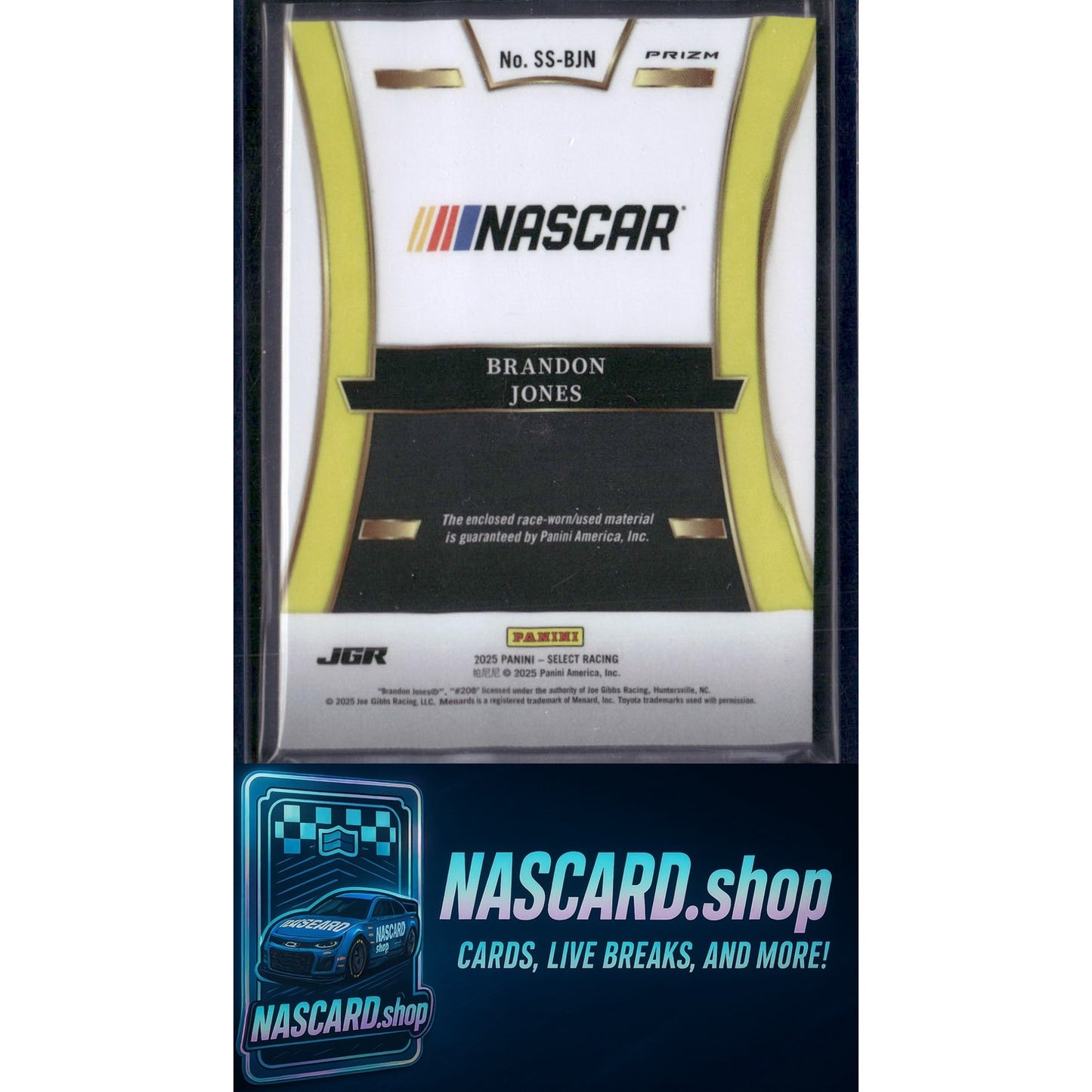 2025 Panini Select #SS-BJN Brandon Jones Selective Swatches