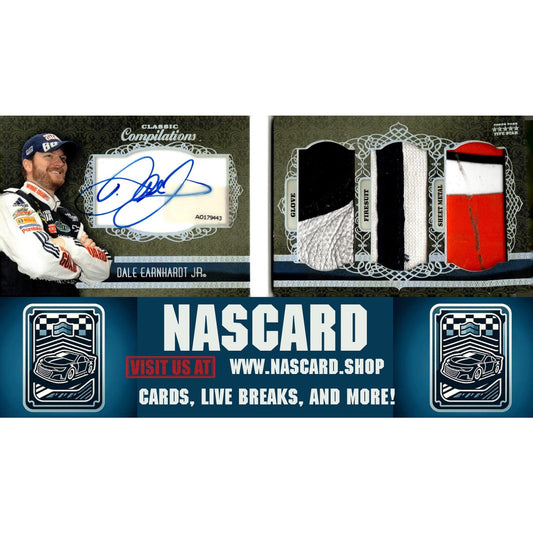 2010 Press Pass Five Star Vault Dale Earnhardt Triple Mem Autograph Booklet