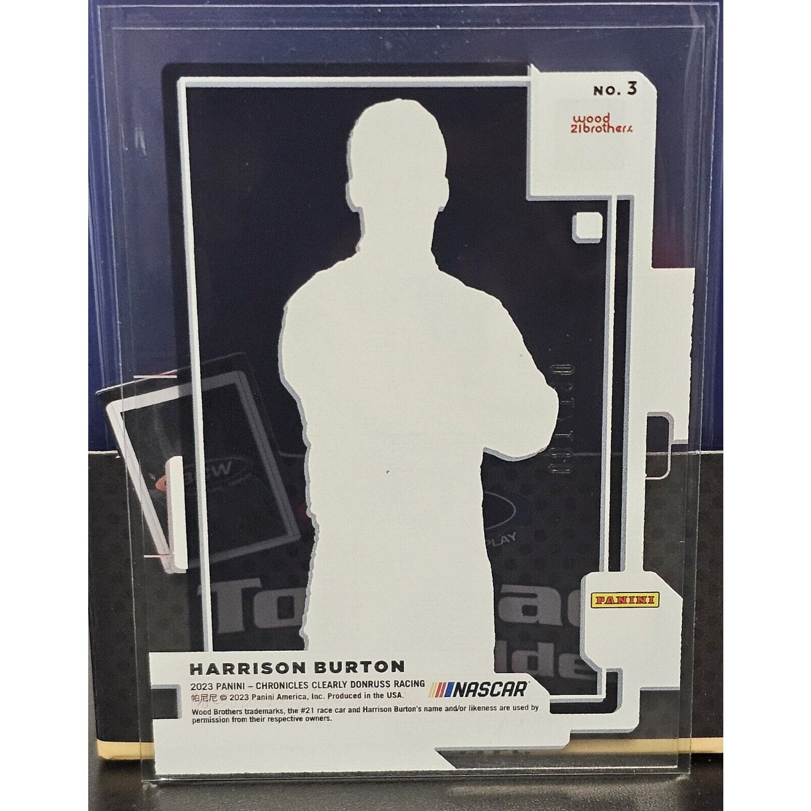 2023 Panini Chronicles Racing Clearly Donruss Red #3 Harrison Burton - 61/100 - NASCARD.shop