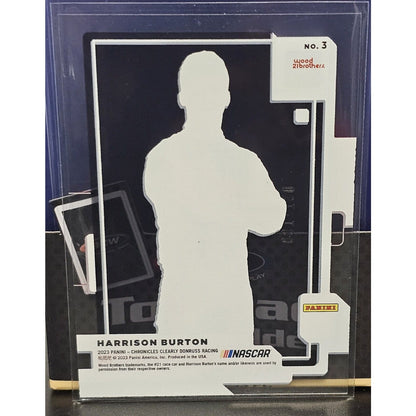 2023 Panini Chronicles Racing Clearly Donruss Red #3 Harrison Burton - 61/100 - NASCARD.shop