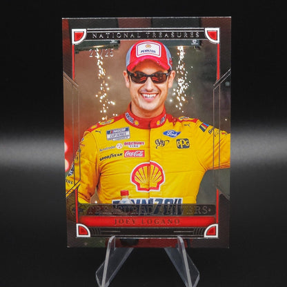 2023 Panini National Treasures - Treasured Drivers #TD17 Joey Logano /25 - NASCARD.shop