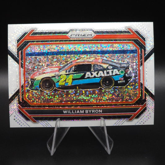 2023 Panini Prizm - Rides William Byron #95 White Sparkle Prizm