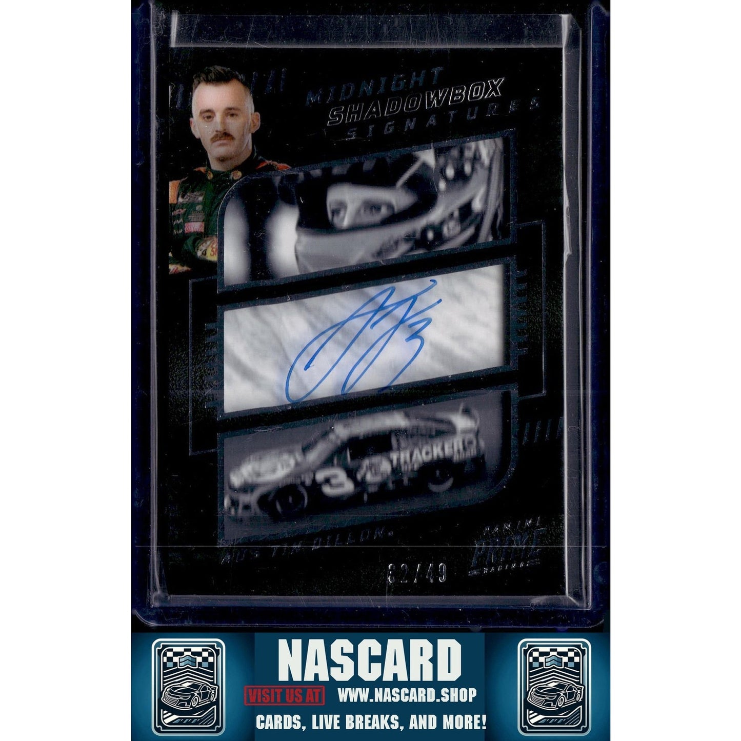 2023 Prime Midnight Shadowbox Signatures #SHA-ADI Austin Dillon #/49 - NASCARD.shop