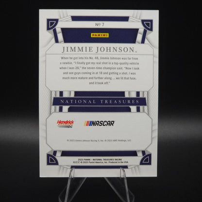 2023 Panini National Treasures Base Jimmie Johnson #7 /25 - NASCARD.shop