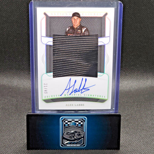 2023 National Treasures Colossal Material Holo Silver Auto #19 Alex Labbe 21/49
