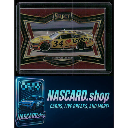 2025 Panini Select #185 Todd Gilliland Maroon Prizms #/125 - NASCARD.shop