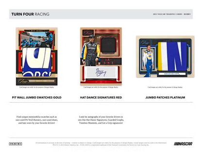 2025 Panini Turn Four Racing Hobby Box - NASCAR Trading Cards with Autographs