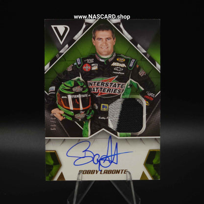 2019 Panini Victory Lane Signature Swatches Gold Bobby Labonte /99