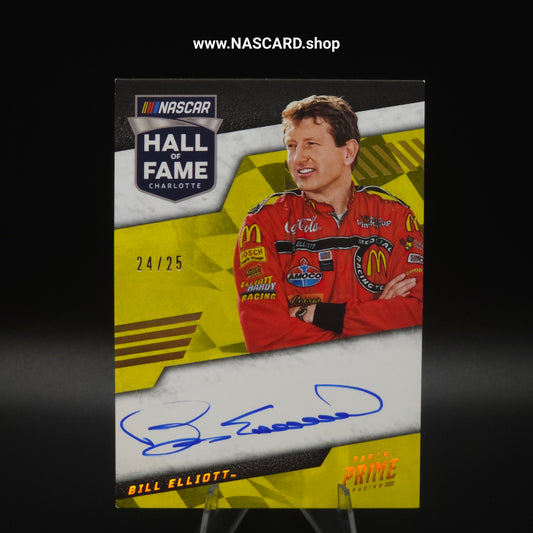 2023 Panini Prime Racing Hall of Fame Signatures Bill Elliott /25