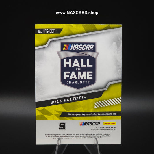2023 Panini Prime Racing Hall of Fame Signatures Bill Elliott /25