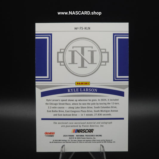 2024 Panini National Treasures Firesuit Signatures Kyle Larson /99