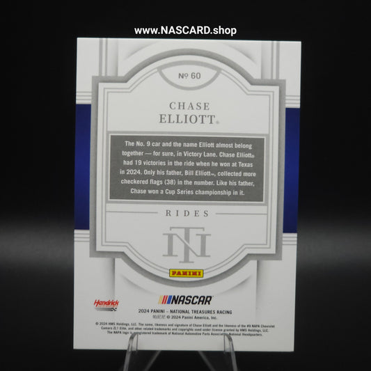 2024 Panini National Treasures Rides Stars and Stripes Chase Elliott 09/13