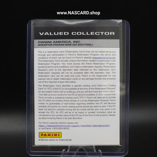2024 Panini National Treasures Rising Stars #8 Hailie Deegan /49 Redemption