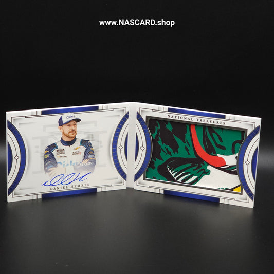 2024 National Treasures Prime Firesuit Booklet Daniel Hemric /16