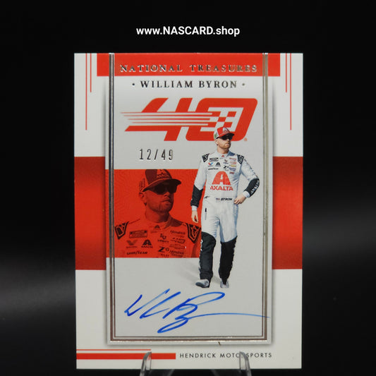 2024 National Treasures Hendrick 40th Signatures William Byron /49