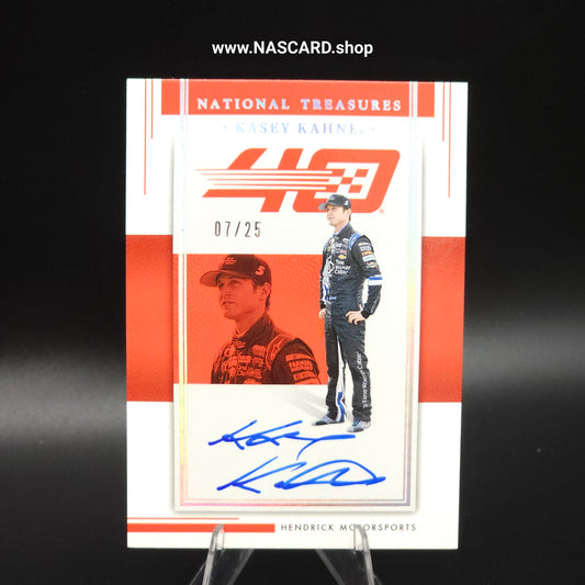 2024 National Treasures Hendrick 40th Signatures Holo SIlver Kasey Kahne /25