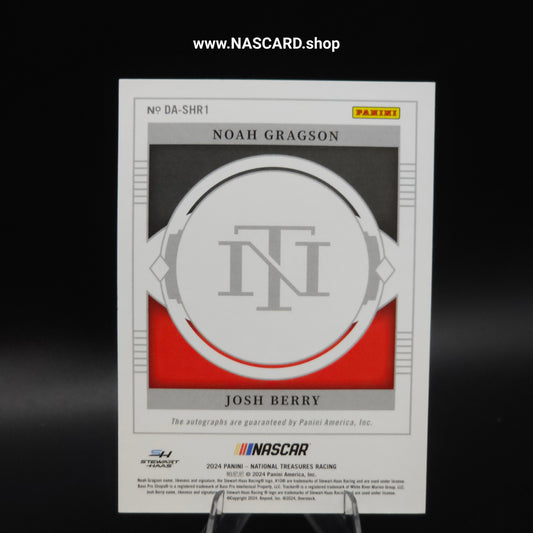 2024 National Treasures Dual Autographs Noah Gragson & Josh Berry /99